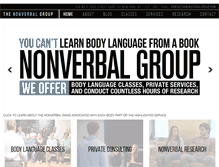 Tablet Screenshot of nonverbalgroup.com